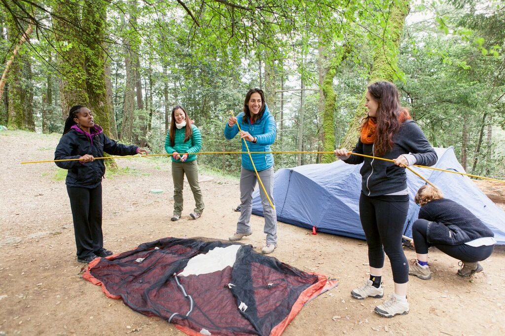 Trail Mavens Pitching Tents