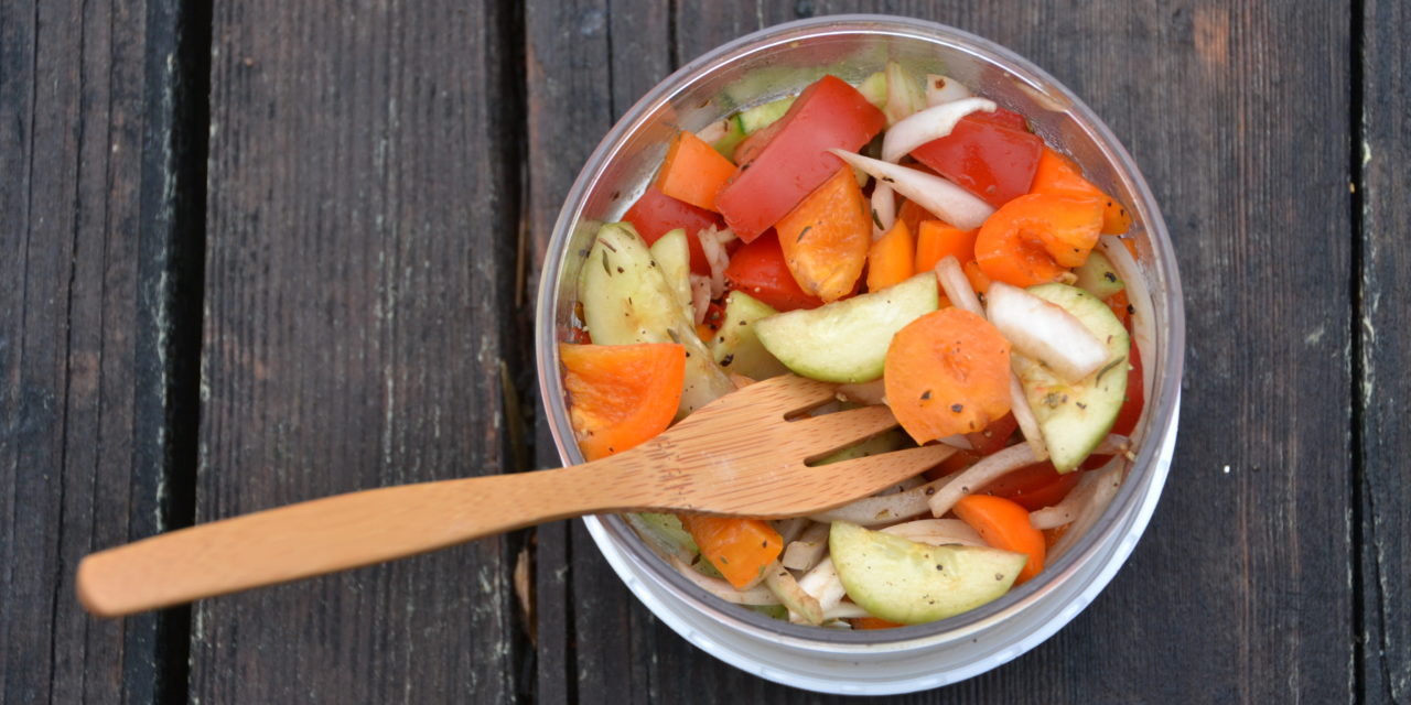 Healthy Hiking Veggie Salad