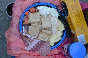 How to assemble a wilderness charcuterie plate